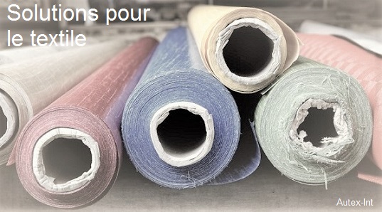 rolls of cloth at the market